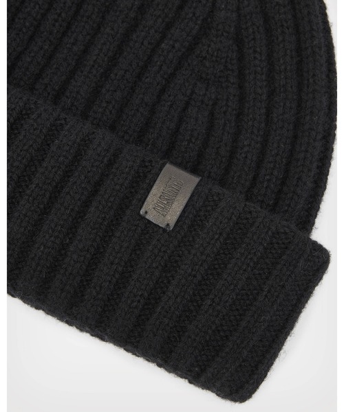 ALLSAINTS（オールセインツ）の「LONNIE WOOL BEANIE | LONNIE ウール ビーニー（ニットキャップ/ビーニー・メンズ・ブラック・ONE SIZE）」の3枚目の写真