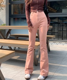 コーデュロイフレアパンツ