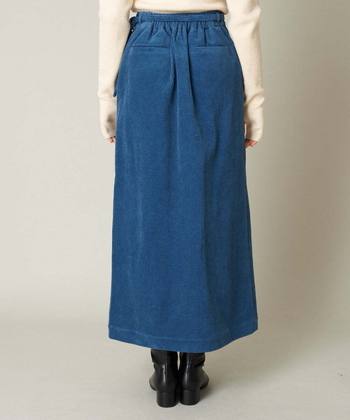 A de a.v.v（アードアー・ヴェ・ヴェ）の「［SET UP対応］コーデュロイラップスカート（スカート・レディース・ブルー/ブラック・36/38）」の13枚目の写真