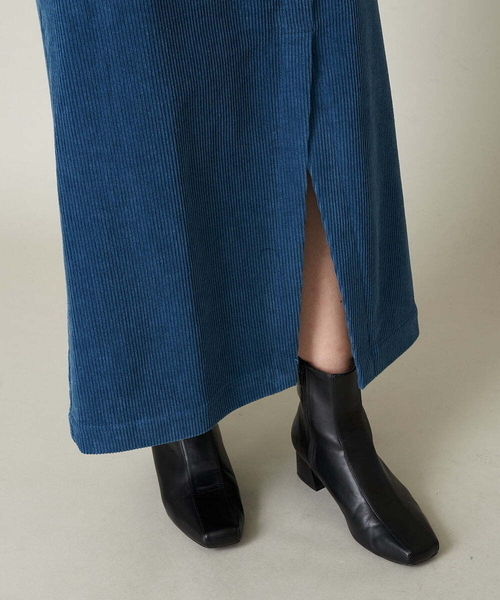 A de a.v.v（アードアー・ヴェ・ヴェ）の「［SET UP対応］コーデュロイラップスカート（スカート・レディース・ブルー/ブラック・36/38）」の17枚目の写真