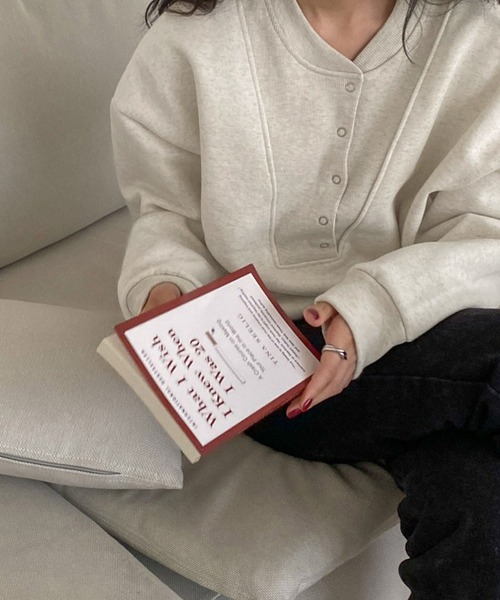 Dita Muaj.（ディータムアージュ）の「ハーフボタンスウェット（スウェット・レディース・アイボリー・FREE）」の4枚目の写真