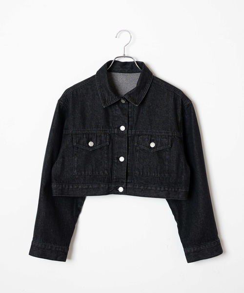 WEGO(ウィゴー)の「WEGO/【セットアップ対応商品】ショートデニムジャケット(デニムジャケット・レディース・ダークインディゴブルー/ブラック系その他・FREE)」の16枚目の写真