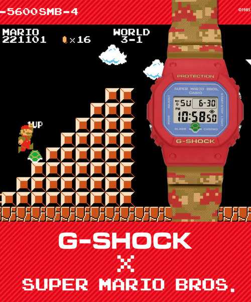 G-SHOCK(ジーショック)の「G-SHOCK/ジーショック 腕時計 SUPER MARIO BROTHERS コラボレーションモデル DW-5600SMB-4JR(アナログ腕時計・メンズ・レッド・FREE)」の9枚目の写真