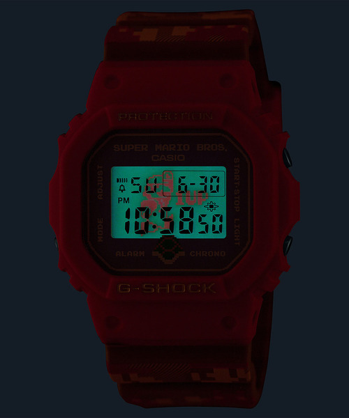 G-SHOCK(ジーショック)の「G-SHOCK/ジーショック 腕時計 SUPER MARIO BROTHERS コラボレーションモデル DW-5600SMB-4JR(アナログ腕時計・メンズ・レッド・FREE)」の7枚目の写真