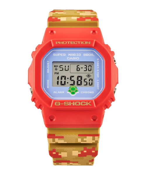 G-SHOCK(ジーショック)の「G-SHOCK/ジーショック 腕時計 SUPER MARIO BROTHERS コラボレーションモデル DW-5600SMB-4JR(アナログ腕時計・メンズ・レッド・FREE)」の4枚目の写真