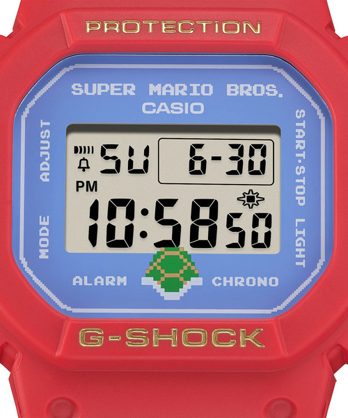 G-SHOCK(ジーショック)の「G-SHOCK/ジーショック 腕時計 SUPER MARIO BROTHERS コラボレーションモデル DW-5600SMB-4JR(アナログ腕時計・メンズ・レッド・FREE)」の8枚目の写真