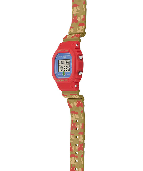 G-SHOCK(ジーショック)の「G-SHOCK/ジーショック 腕時計 SUPER MARIO BROTHERS コラボレーションモデル DW-5600SMB-4JR(アナログ腕時計・メンズ・レッド・FREE)」の3枚目の写真