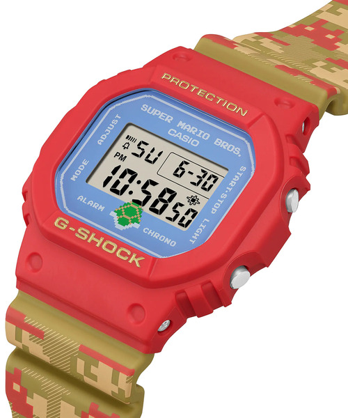 G-SHOCK(ジーショック)の「G-SHOCK/ジーショック 腕時計 SUPER MARIO BROTHERS コラボレーションモデル DW-5600SMB-4JR(アナログ腕時計・メンズ・レッド・FREE)」の6枚目の写真