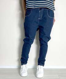 BEATJIVE | ストレッチデニムジョガーパンツ スリムテーパード レディース(デニムパンツ)