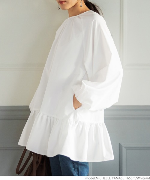 セール】ギャザーチュニックブラウス（シャツ/ブラウス）｜coca（coca