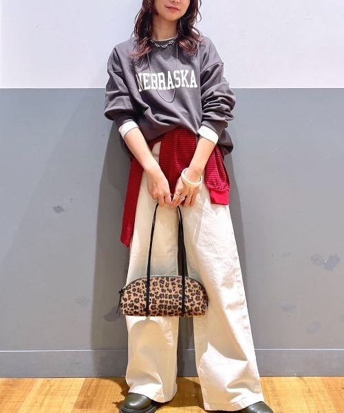 SOMETHING（サムシング）の「【SOMETHING】LISAワイドパンツ (透けにくい / 股上深め / ストレッチ)（デニムパンツ・レディース・キナリ・S/M/XS）」の20枚目の写真