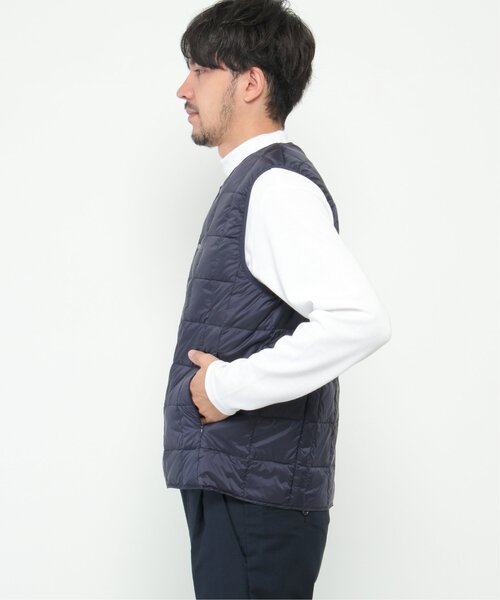 TAION（タイオン）の「TAION クルーネックダウンベスト（ダウンベスト・メンズ・ブラック/ネイビー/オリーブ・S/M/L/XL/3L）」の9枚目の写真