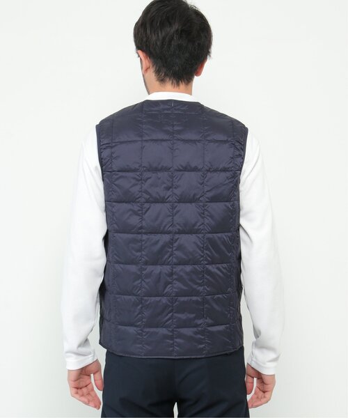 TAION（タイオン）の「TAION クルーネックダウンベスト（ダウンベスト・メンズ・ブラック/ネイビー/オリーブ・S/M/L/XL/3L）」の10枚目の写真
