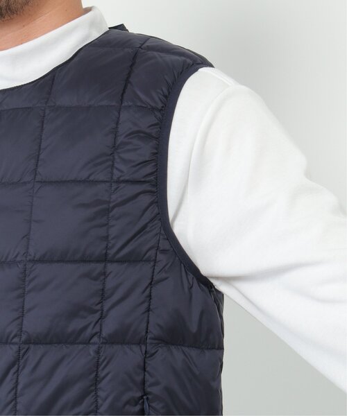 TAION（タイオン）の「TAION クルーネックダウンベスト（ダウンベスト・メンズ・ブラック/ネイビー/オリーブ・S/M/L/XL/3L）」の12枚目の写真