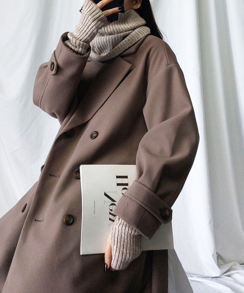 me+em select（ミームセレクト）の「【 セットアイテム 】リブニットネックウォーマー×アームウォーマー  ２点セット（アームカバー・レディース・ベージュ/ブラック/アイボリー・FREE）」の15枚目の写真