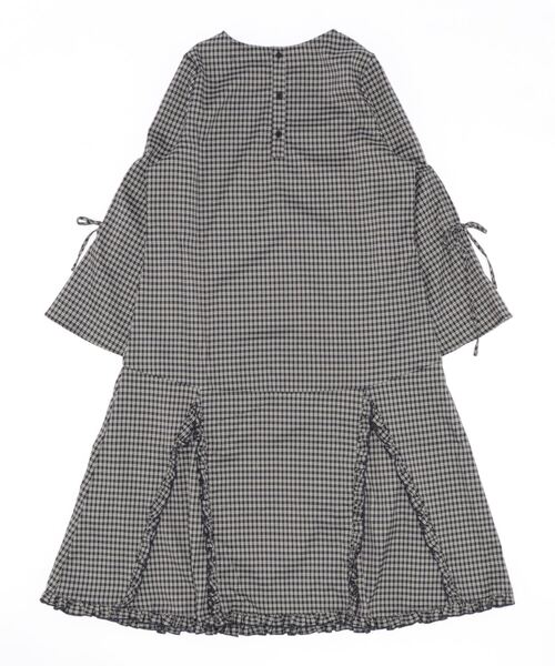 JUMELLE（ジュメロ）の「【人と差がつく】チェックアンリーワンピ（ワンピース・レディース・ネイビー/グリーン・FREE）」の3枚目の写真