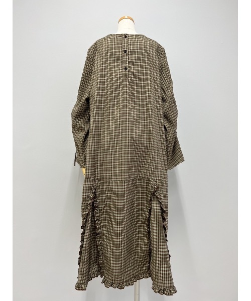 JUMELLE（ジュメロ）の「【人と差がつく】チェックアンリーワンピ（ワンピース・レディース・ネイビー/グリーン・FREE）」の12枚目の写真