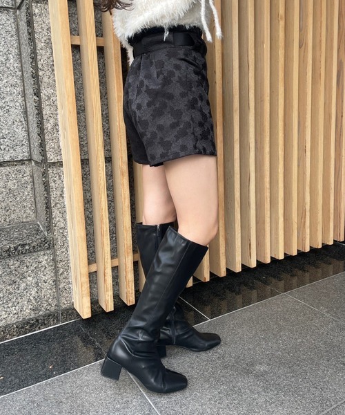 one after another NICE CLAUP(ワンアフターアナザーナイスクラップ)の「【ガチャベルトがセット】ダイバーショートパンツ(その他パンツ・レディース・グレー/ブラック系その他/ブラック・FREE)」の21枚目の写真