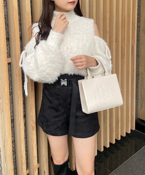 one after another NICE CLAUP(ワンアフターアナザーナイスクラップ)の「【ガチャベルトがセット】ダイバーショートパンツ(その他パンツ・レディース・グレー/ブラック系その他/ブラック・FREE)」の18枚目の写真