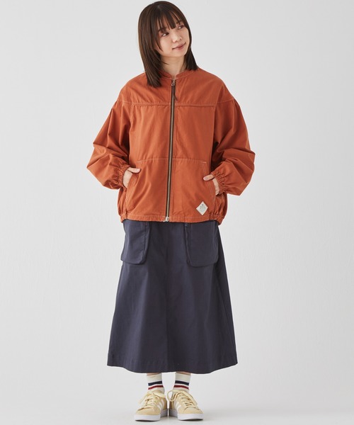 KRIFF MAYER Lady's Collection（クリフメイヤーレディースコレクション）の「キャップショルダージャケット（ブルゾン・レディース・カーキ/カラフル/オレンジ/サンドベージュ/チャコール・MEDIUM/LARGE）」の6枚目の写真