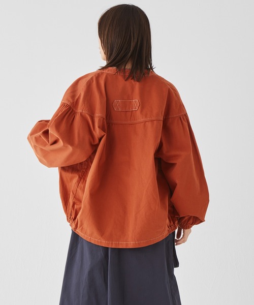 KRIFF MAYER Lady's Collection（クリフメイヤーレディースコレクション）の「キャップショルダージャケット（ブルゾン・レディース・カーキ/カラフル/オレンジ/サンドベージュ/チャコール・MEDIUM/LARGE）」の8枚目の写真