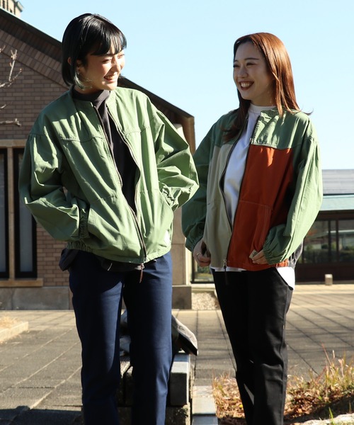 KRIFF MAYER Lady's Collection（クリフメイヤーレディースコレクション）の「キャップショルダージャケット（ブルゾン・レディース・カーキ/カラフル/オレンジ/サンドベージュ/チャコール・MEDIUM/LARGE）」の9枚目の写真