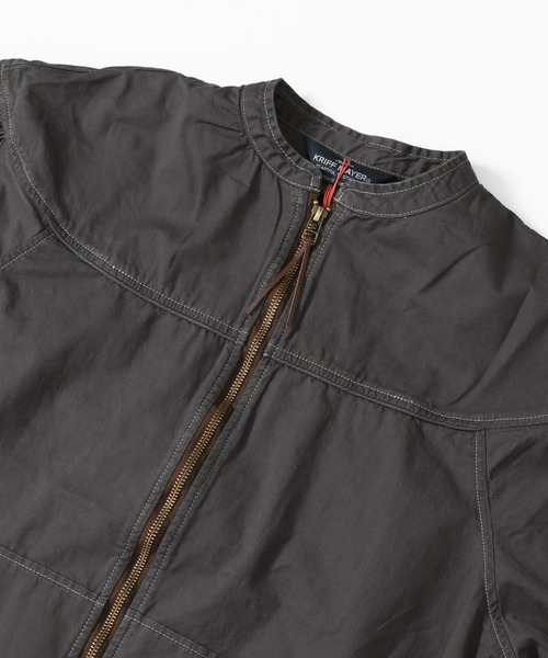 KRIFF MAYER Lady's Collection（クリフメイヤーレディースコレクション）の「キャップショルダージャケット（ブルゾン・レディース・カーキ/カラフル/オレンジ/サンドベージュ/チャコール・MEDIUM/LARGE）」の10枚目の写真