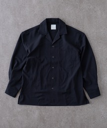 BRICK & SONS | リラックスオープンカラーシャツ＜ネイビー＞(シャツ/ブラウス)