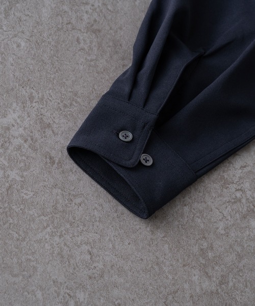 BRICK & SONS（ブリックアンドサンズ）の「リラックスオープンカラーシャツ＜ネイビー＞（シャツ/ブラウス・メンズ・ネイビー・XS/S/M/L/LL）」の3枚目の写真