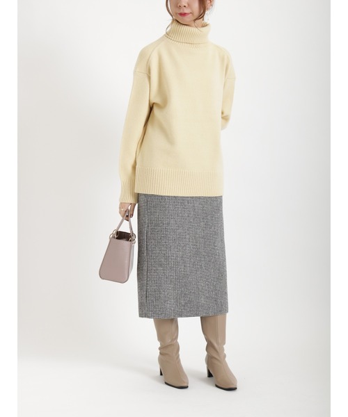 Te chichi（テチチ）の「タートルネックニット（ニット/セーター・レディース・ブラック/イエロー/ミント・ﾌﾘ-）」の6枚目の写真