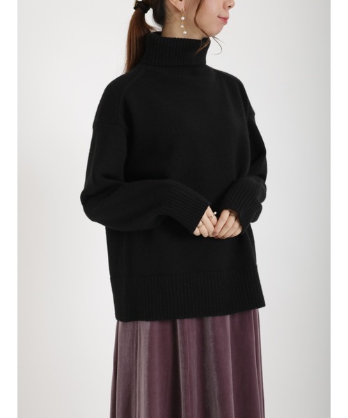 Te chichi（テチチ）の「タートルネックニット（ニット/セーター・レディース・ブラック/イエロー/ミント・ﾌﾘ-）」の8枚目の写真