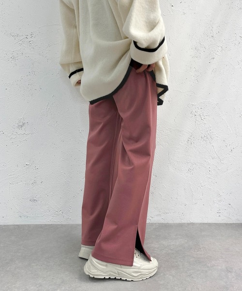 apres jour mignon（アプレジュールミニョン）の「センターシームパンツ【ZOZOTOWN限定アイテム】（その他パンツ・レディース・スモークピンク/ブラック/ダークブルー/オレンジ/チャコールグレー・MEDIUM/SMALL/X-LARGE）」の4枚目の写真