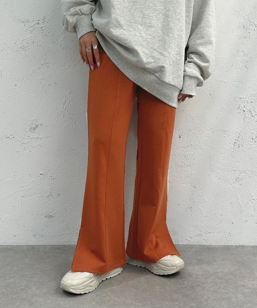 apres jour mignon（アプレジュールミニョン）の「センターシームパンツ【ZOZOTOWN限定アイテム】（その他パンツ・レディース・スモークピンク/ブラック/ダークブルー/オレンジ/チャコールグレー・MEDIUM/SMALL/X-LARGE）」の5枚目の写真