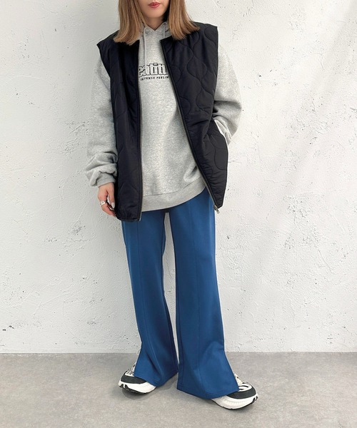 apres jour mignon（アプレジュールミニョン）の「センターシームパンツ【ZOZOTOWN限定アイテム】（その他パンツ・レディース・スモークピンク/ブラック/ダークブルー/オレンジ/チャコールグレー・MEDIUM/SMALL/X-LARGE）」の9枚目の写真