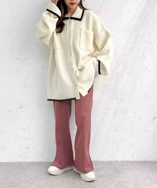 apres jour mignon（アプレジュールミニョン）の「センターシームパンツ【ZOZOTOWN限定アイテム】（その他パンツ・レディース・スモークピンク/ブラック/ダークブルー/オレンジ/チャコールグレー・MEDIUM/SMALL/X-LARGE）」の15枚目の写真