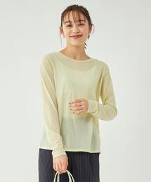 green label relaxing | シアー ロングスリーブ プルオーバー カットソー Tシャツ(Tシャツ/カットソー)