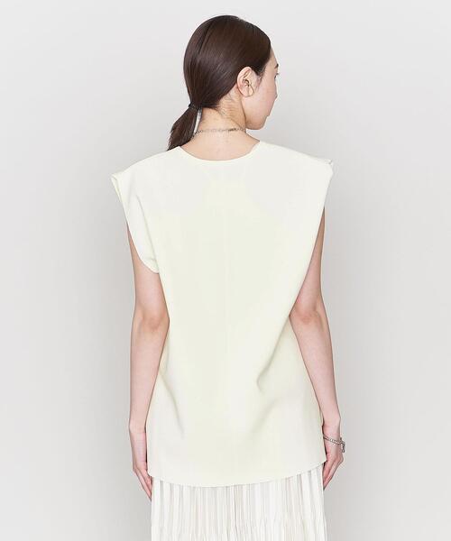 【ASTRAET】54182750135 ACE/N 18G M/RIB VNVT ミラノリブ Vネックノースリーブニット ASTRAET（アストラット）の「＜ASTRAET＞ACE/N 18G ミラノリブ Vネック