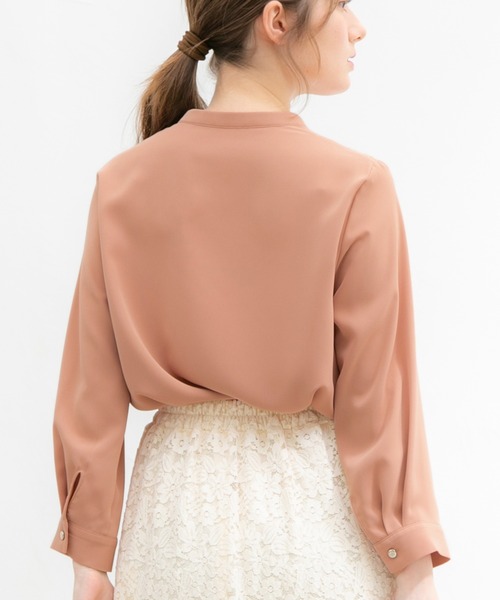 Honeys（ハニーズ）の「ピンタックブラウス（シャツ/ブラウス・レディース・ホワイト/グリーン/ライトグレー/ネイビー/オレンジ系その他・S/M/L/LL/3L）」の20枚目の写真