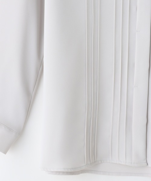 Honeys（ハニーズ）の「ピンタックブラウス（シャツ/ブラウス・レディース・ホワイト/グリーン/ライトグレー/ネイビー/オレンジ系その他・S/M/L/LL/3L）」の21枚目の写真