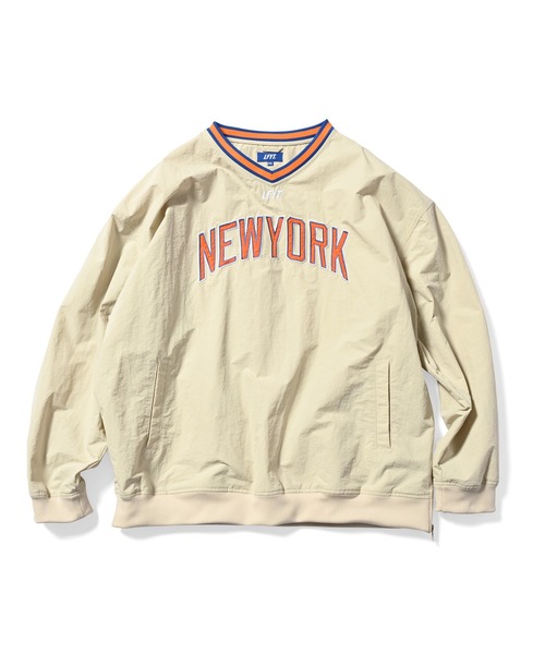 LFYT（エルエフワイティー）の「LFYT ラファイエット [Lafayette] - ナイロン Vネック ウィンドブレーカー プルオーバー [NYLON V-NECK WIND SHIRT]（ナイロンジャケット・メンズ・ベージュ/ネイビー/ブラック・X-LARGE/XX-LARGE/LARGE/MEDIUM）」の16枚目の写真