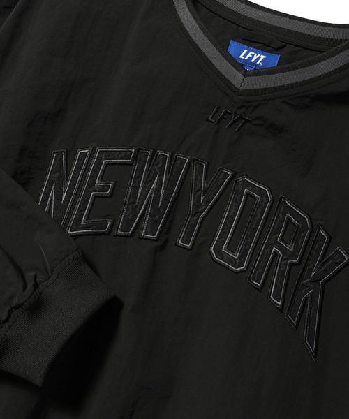 LFYT（エルエフワイティー）の「LFYT ラファイエット [Lafayette] - ナイロン Vネック ウィンドブレーカー プルオーバー [NYLON V-NECK WIND SHIRT]（ナイロンジャケット・メンズ・ベージュ/ネイビー/ブラック・X-LARGE/XX-LARGE/LARGE/MEDIUM）」の18枚目の写真