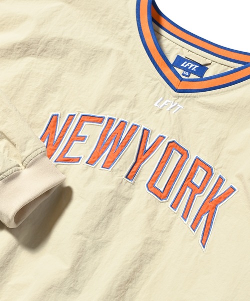 LFYT（エルエフワイティー）の「LFYT ラファイエット [Lafayette] - ナイロン Vネック ウィンドブレーカー プルオーバー [NYLON V-NECK WIND SHIRT]（ナイロンジャケット・メンズ・ベージュ/ネイビー/ブラック・X-LARGE/XX-LARGE/LARGE/MEDIUM）」の19枚目の写真