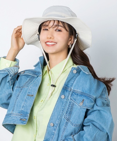 polcadot（ポルカドット）の「NYLON SAFARI HAT／ナイロンサファリ ハット（ハット・メンズ・ブラック/カーキ/ライトベージュ/グレー・FREE）」の6枚目の写真