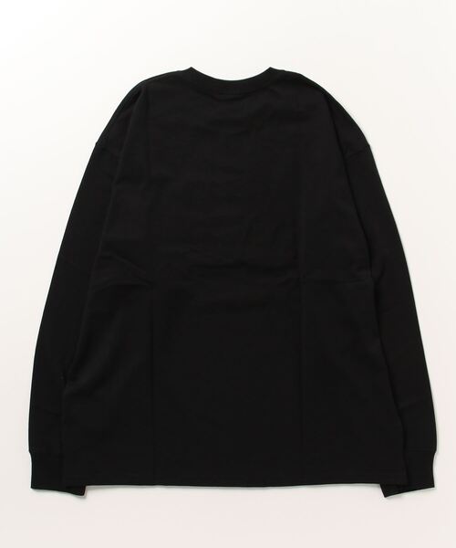TRAP/U (トラップユー)の「POPロゴ 発砲プリント / クルーネック ロンT(Tシャツ/カットソー・メンズ・ブラック/ホワイト/グレイッシュブルー・M/L)」の7枚目の写真