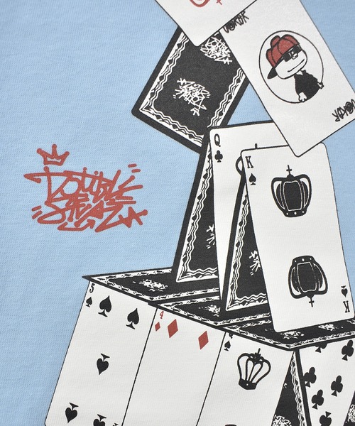 DOUBLE STEAL(ダブルスティール)の「トランプタワー ヘビーウェイトTシャツ(Tシャツ/カットソー・メンズ・ホワイト/ライトブルー/ブラック・MEDIUM/XX-LARGE/LARGE/X-LARGE)」の16枚目の写真