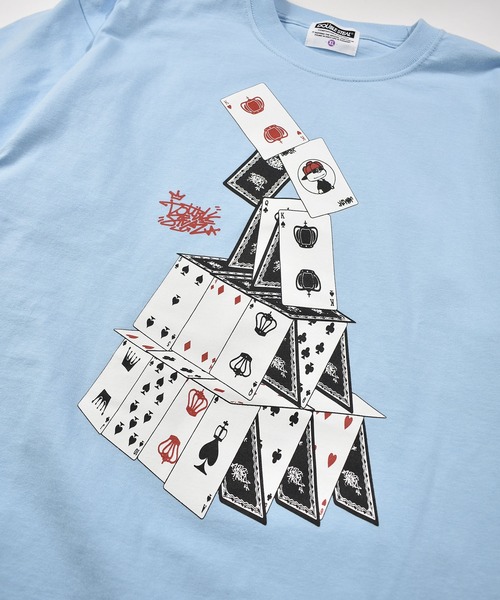 DOUBLE STEAL(ダブルスティール)の「トランプタワー ヘビーウェイトTシャツ(Tシャツ/カットソー・メンズ・ホワイト/ライトブルー/ブラック・MEDIUM/XX-LARGE/LARGE/X-LARGE)」の18枚目の写真