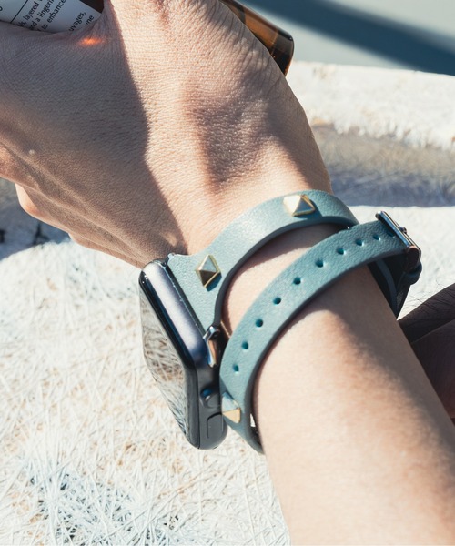 zandy/ズィー・アンド・ワイ Apple Watch【スタッズ二重巻バンド