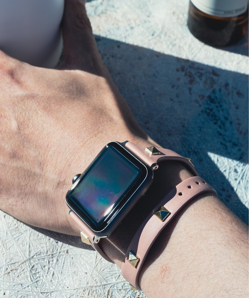 zandy/ズィー・アンド・ワイ Apple Watch【スタッズ二重巻バンド