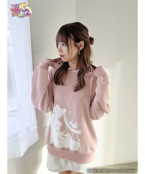 dazzlin（ダズリン）の「【セーラームーン】ランダムポイントアートフーディ（パーカー・レディース・ピンク/オフホワイト/パープル・FREE）」の14枚目の写真