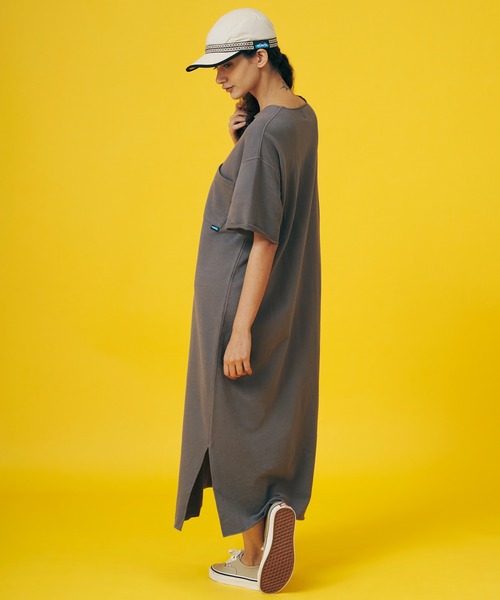 KAVU(カブー)の「KAVU/カブー Lock dress/ロックドレス(ワンピース・レディース・キナリ/グレー/オリーブ・MEDIUM)」の6枚目の写真